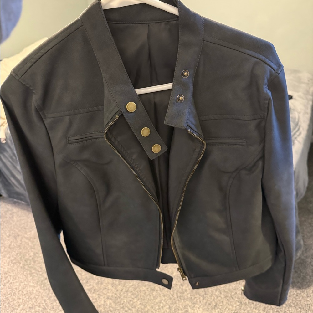 Women's Black Moto Jacket